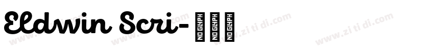 Eldwin Scri字体转换